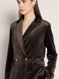 Brown Velvet Blazer