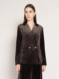 Brown Velvet Blazer