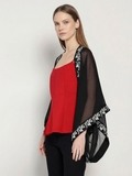 Black Embroidered Overlay