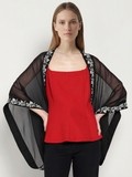 Black Embroidered Overlay