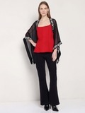 Black Embroidered Overlay