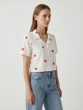 Mayfair White Embroidered Shirt