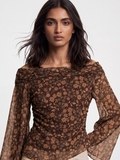 Solange Brown Top