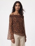 Solange Brown Top