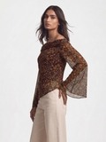 Solange Brown Top