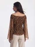 Solange Brown Top