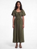 Clemia Olive Dress