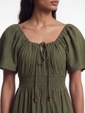 Clemia Olive Dress