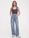 Clyde blue top