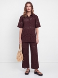 Morgane wine trouser