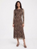 Kasia Brown Printed Dress