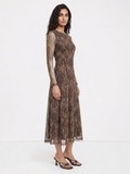 Kasia Brown Printed Dress