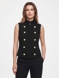 Norah Black Vest