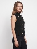 Norah Black Vest