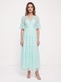 Emilie Mint Green Lace Dress