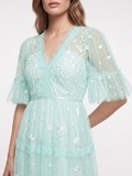 Emilie Mint Green Lace Dress