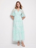 Emilie Mint Green Lace Dress