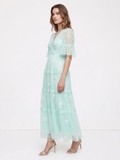 Emilie Mint Green Lace Dress