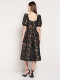 Golden Hour Jacquard Dress