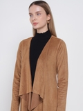 Brown Suede Shrug