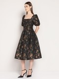 Golden Hour Jacquard Dress