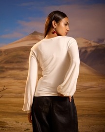 Cut Out Shirt - White