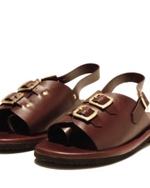 Envelope Cork Sandals Double Buckle