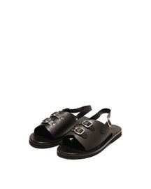 Envelope Cork Sandals Double Buckle