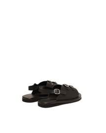 Envelope Cork Sandals Double Buckle
