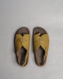 Envelope Cork Sandals Single Buckle