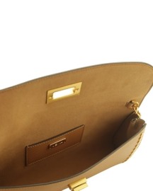 Metallic Slim Studded Clutch Bag