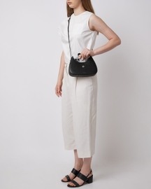 Leena Mini Crossbody Saffiano Black