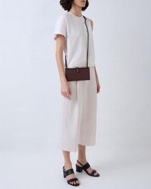 Andrea Wallet Pebble Bordeaux