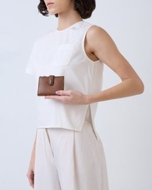 Andrea Mini Wallet Pebble Toast