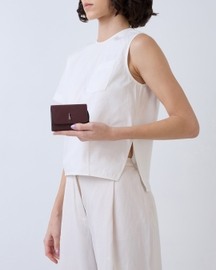 Sheryl Wallet Pebble Bordeaux