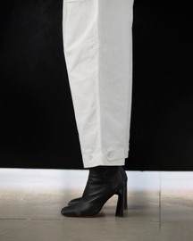 Twin Pleat Trousers - White