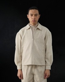 Panelist Jacket In Woven Sand