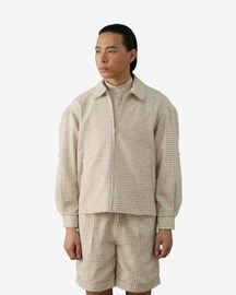 Panelist Jacket In Woven Sand