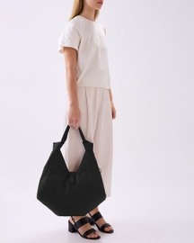 Nelli Hobo Large Pebble Black