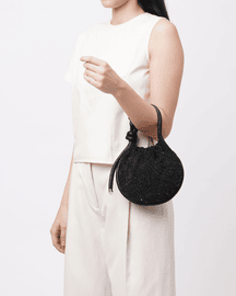 Ina Mini Potli Suminagashi Black