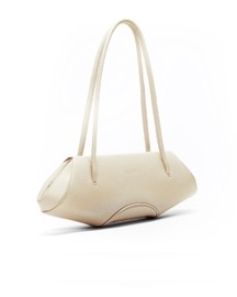 Elizabeth Baguette Mini Pebble Bone.