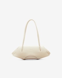 Elizabeth Baguette Mini Pebble Bone.