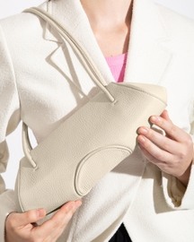 Elizabeth Baguette Mini Pebble Bone.