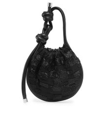 Ina Mini Potli Wave Quilt Black
