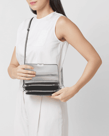 Mary Bag Micro Soft Metallic Silver