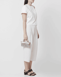 Mary Bag Micro Soft Metallic Silver