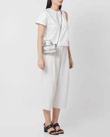 Mary Bag Micro Soft Metallic Silver