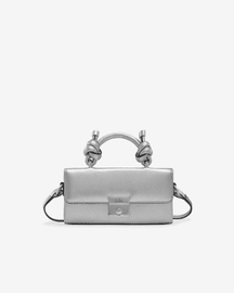 Mary Bag Micro Soft Metallic Silver