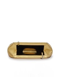 Elizabeth Baguette Clutch Metallic Gold