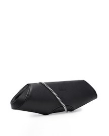 Elizabeth Baguette Clutch Saffiano Black.